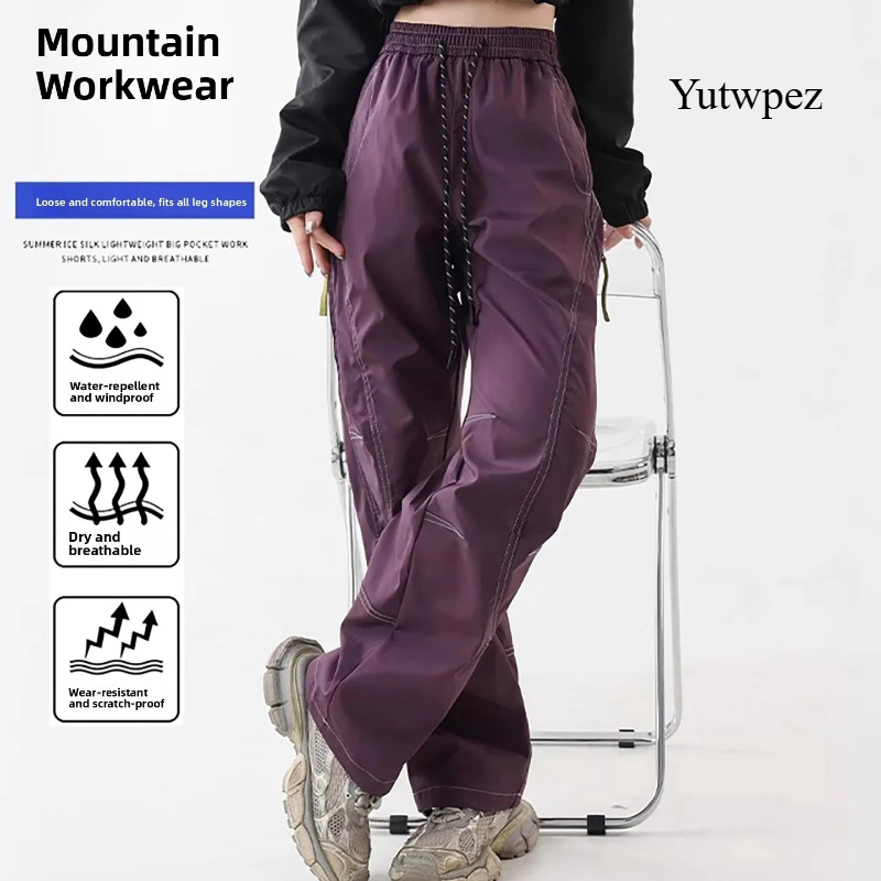 Streetwear Brand Joggers - Celana Cargo Pria Unisex Model Windbreaker