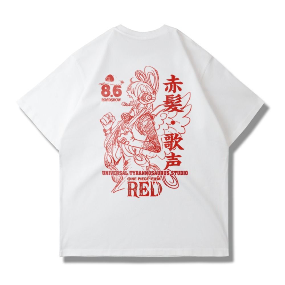 Kaos Grafis One Piece Merah 20 - Good Streetwear Brand ulasan dan harga