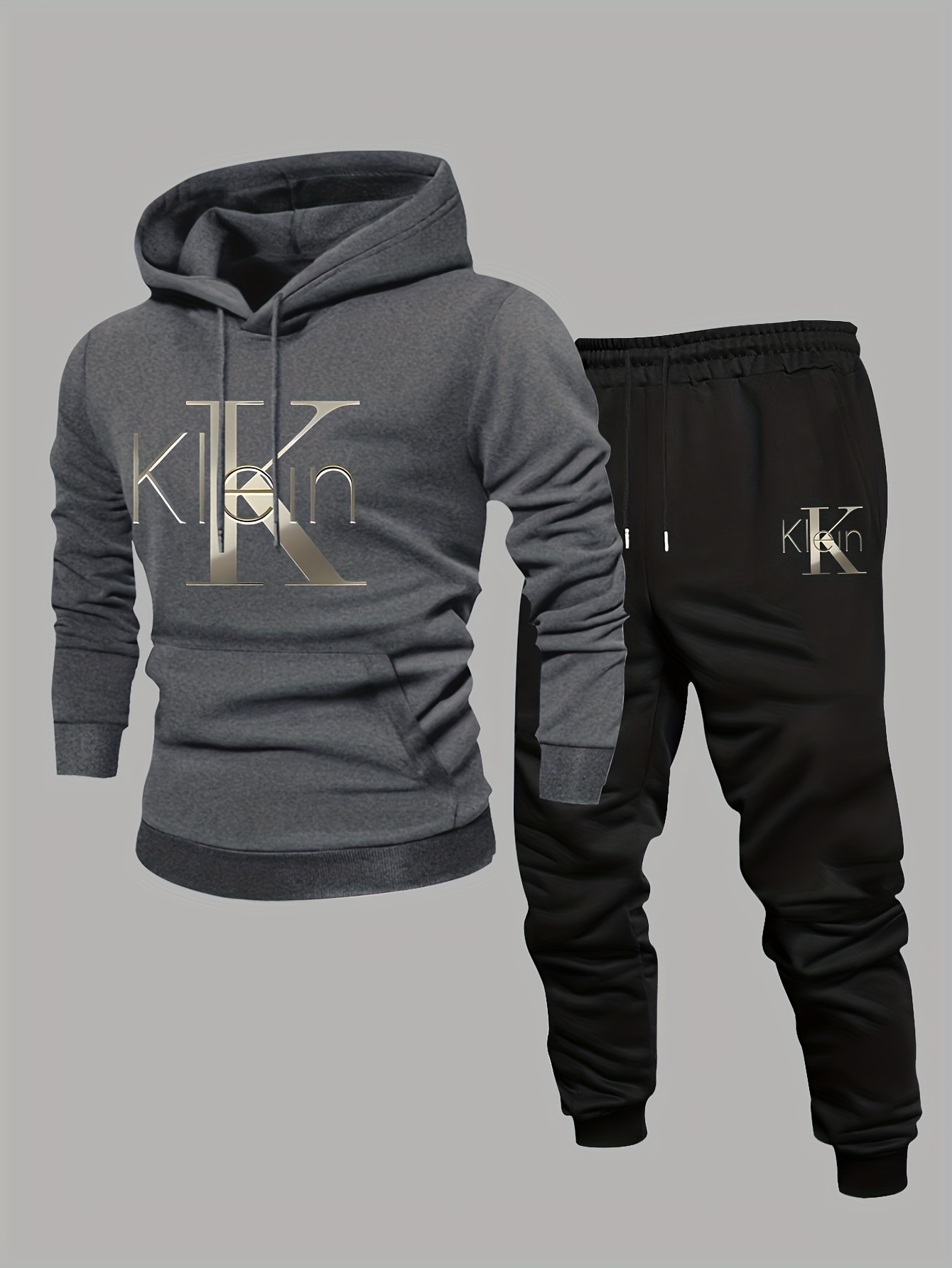 Setelan Hoodie & Jogger Pria K - Streetwear Brand Joggers ulasan dan harga
